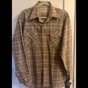 Vintage Pendleton wool shirt with snap buttons